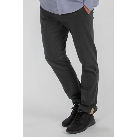 Pantalón chino negro caballero