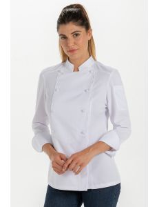 Chaqueta señora para hosteleria y comercio blanca dyneke