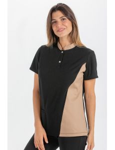 Polo negro mujer Dyneke