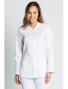 Chaqueta para comercio, estética u hostelería en color blanco