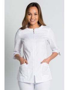 CHAQUETA CUELLO BARCO BLANCA dyneke