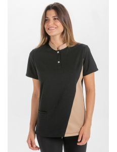 Polo negro mujer Dyneke