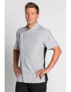 Chaqueta para hostelería y estética Cool Dry gris Dyneke