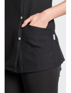 Chaqueta negra para comercio, peluquería y estética Dyneke