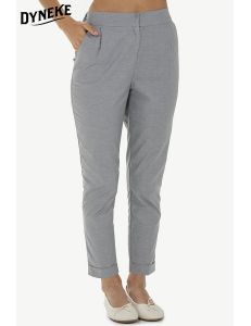 Pantalón gris tobillero