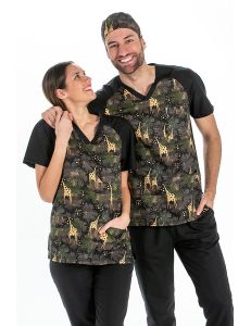 Pijama microfibra estampado jirafas
