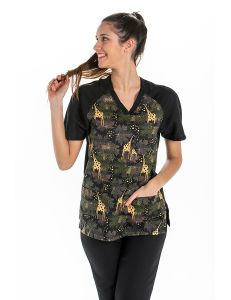 Pijama microfibra estampado jirafas