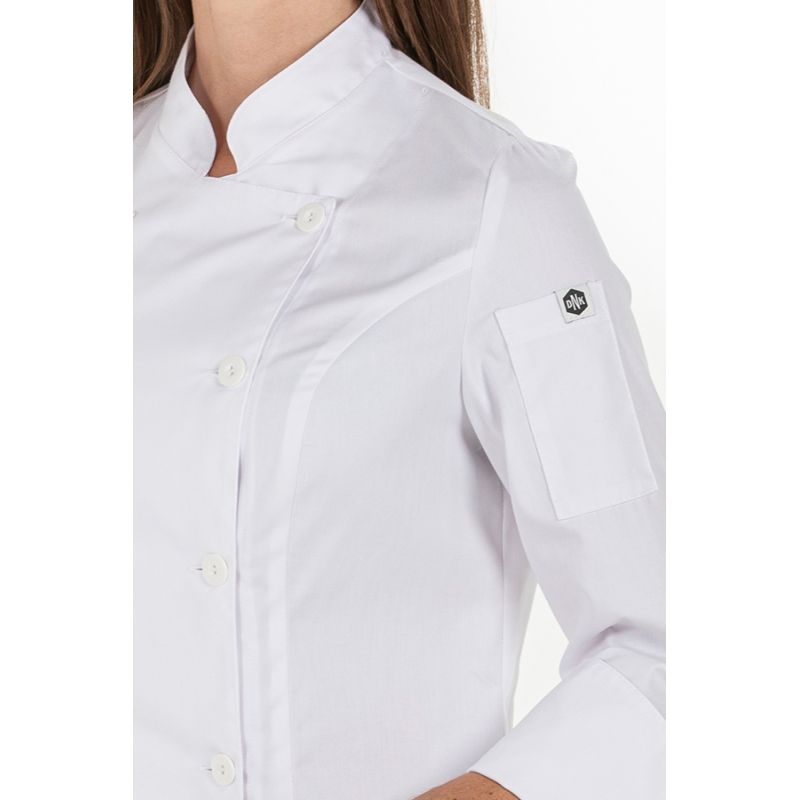 Chaqueta cocina mujer blanca manga larga-Compra online