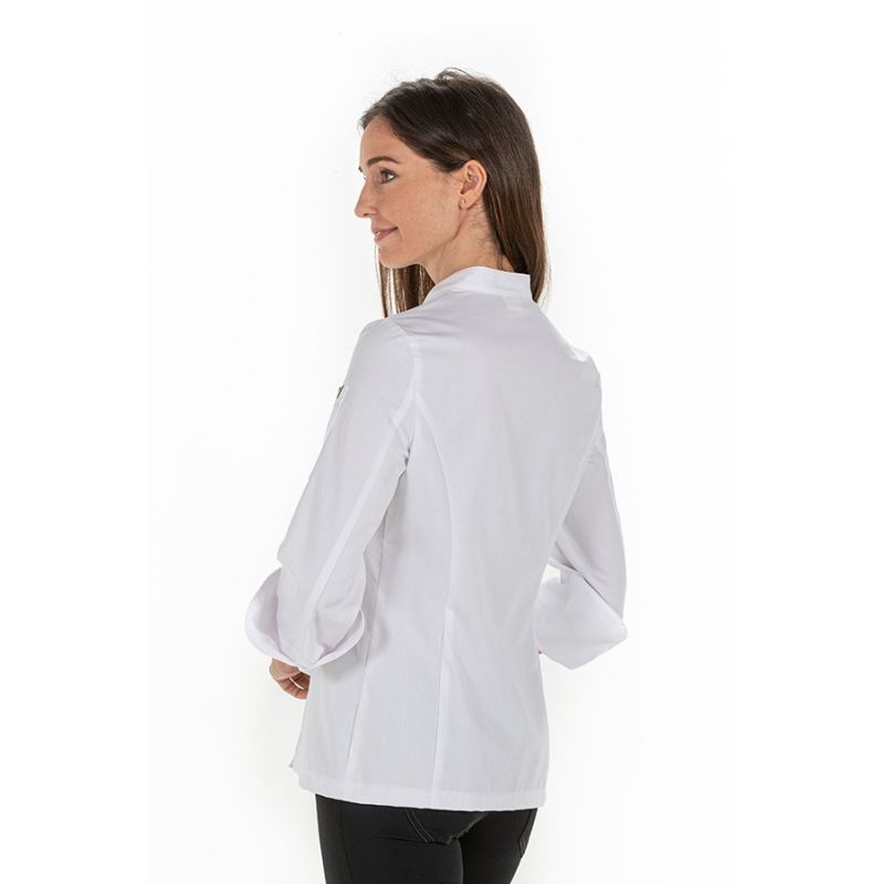 Chaqueta blanca de cocina en manga larga