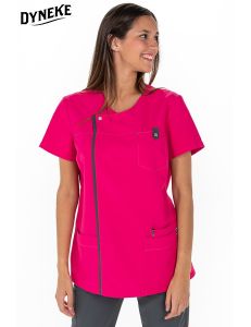 Casaca sanitaria fucsia de mujer Dyneke