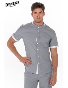 Camisa hombre gris c/mao