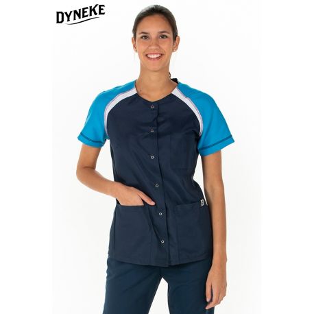 Chaqueta microfibra azul Dyneke