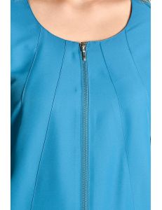 Chaqueta curvas m/l microfibra azul