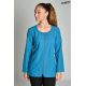 Chaqueta curvas m/l microfibra azul