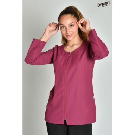 Chaqueta curvas m/l microfibra vino