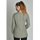 Chaqueta curvas m/l microfibra caqui