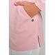 Chaqueta curvas m/l microfibra rosa