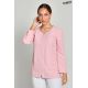 Chaqueta curvas m/l microfibra rosa