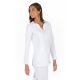 Chaqueta m/l microfibra blanca