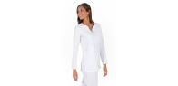 Chaqueta m/l microfibra blanca