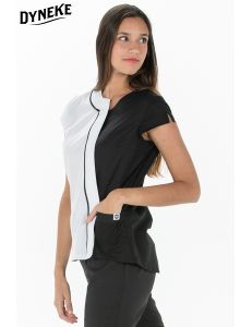 Chaqueta negra mujer para comercio y estética Dyneke