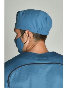 Gorro sanitario microfibra azul