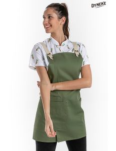 Delantal mujer peto verde