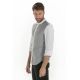 Camisa hombre manga 3/4 gris