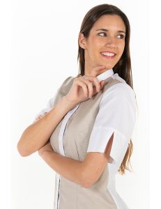 Camisa mujer manga 3/4 beige