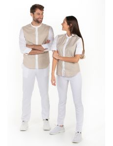Camisa mujer manga 3/4 beige