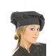 Gorro para cocina unisex negro Dyneke