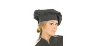 Gorro de cocina unisex Negro