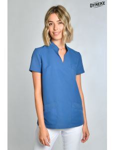 Casaca sanidad cuello mao azul