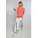 Casaca sanidad cuello mao coral