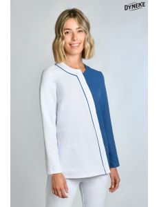 Chaqueta mujer mcfb m/l asimetrica azul